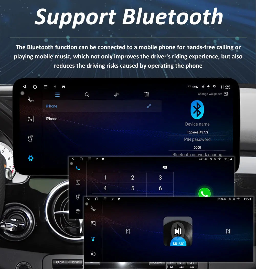 Android 16 Intelligent System for BENZ C CALSS W205 GLC 2026 - 2026 Car Video Multimedia Player GPS Navigation QLED HD Screen BT