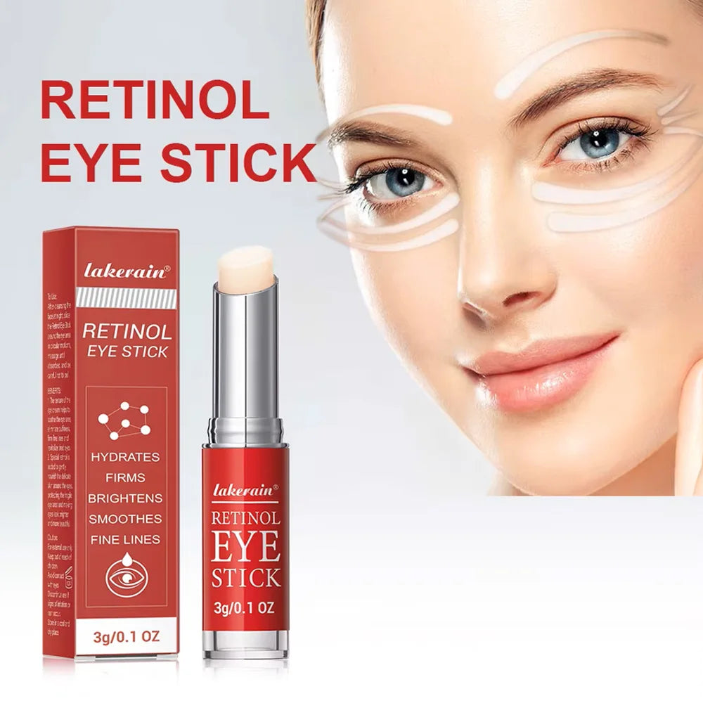 Lakerain Retinol Eye Cream Stick – Dark Circles, Puffiness & Fine Lines | Anti-Aging Eye Serum for Women 3g