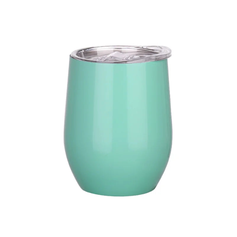 Personalized Your Text & Logo Wine Tumblers Stainless Steel Vacuum Insulated Travel Mug with Lid, Custom Birthday Gift