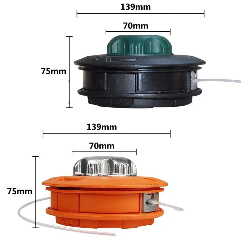 New M10*1.2 Metal Automatic Grass Trimmer Head For Garden Machinery Brush Cutter Weeder
