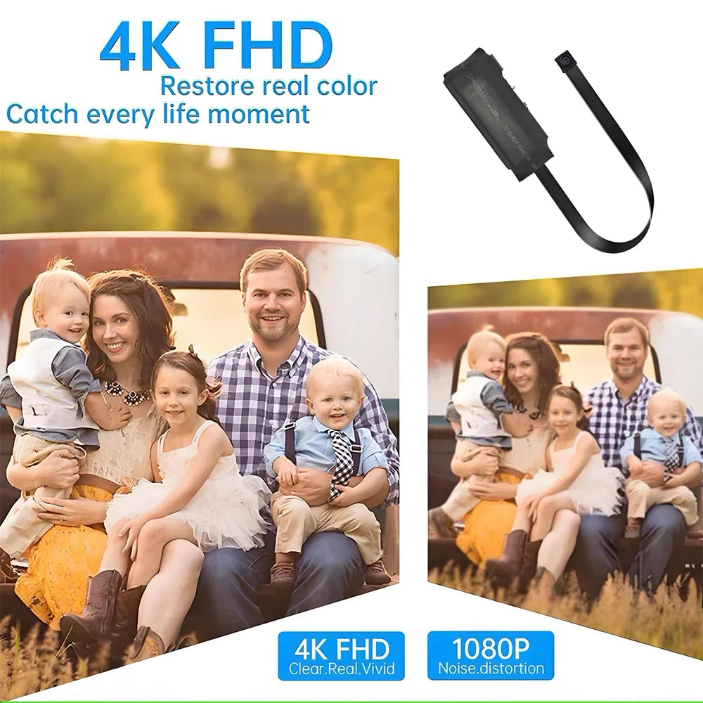 4K Mini WiFi Security Camera – Remote View & Motion Alerts