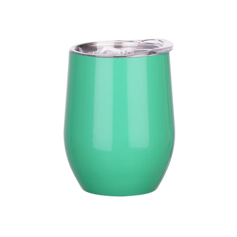 Personalized Your Text & Logo Wine Tumblers Stainless Steel Vacuum Insulated Travel Mug with Lid, Custom Birthday Gift