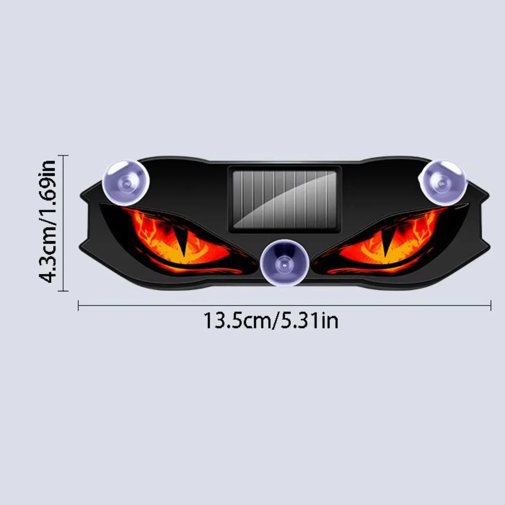 Solar Car Demon Eye Light — Flashing Safety Warning Signal Light
