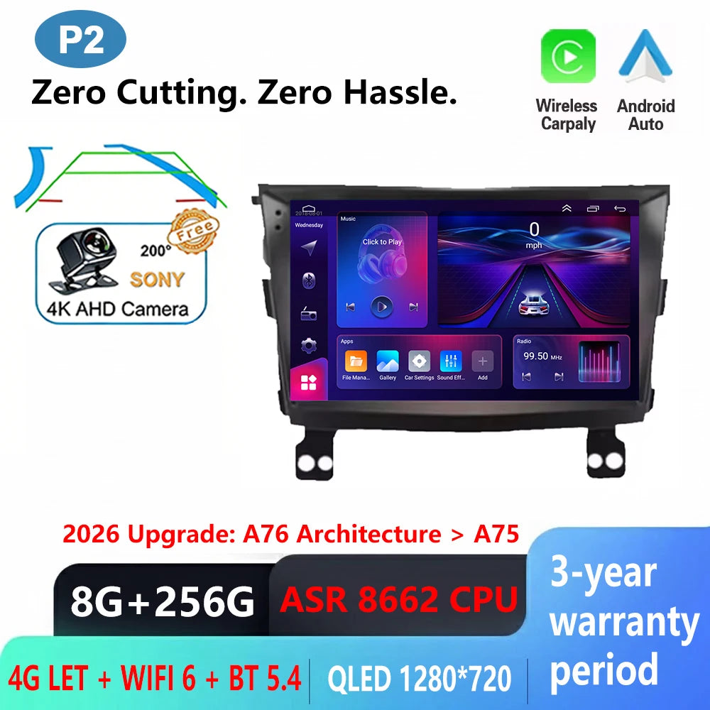 Android 16 Carplay Auto Car Radio For SsangYong Tivoli 2015 - 2022 Multimedia Player Auto Radio GPS Navigation TV Head Unit