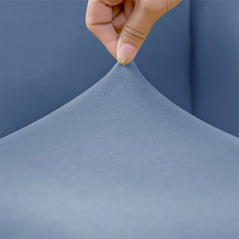 1PC Stretch Club Chair Cover Water Repellent Solid Color Arc Sofa Covers Single Removable Seat Slipcover Hotel Bar Counter Decor