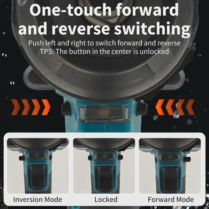 Makita Brushless DTW700 Cordless Electric Impact Wrench 1/2 Inch 18V Battery Compatible Power Tool for Automotive Repair
