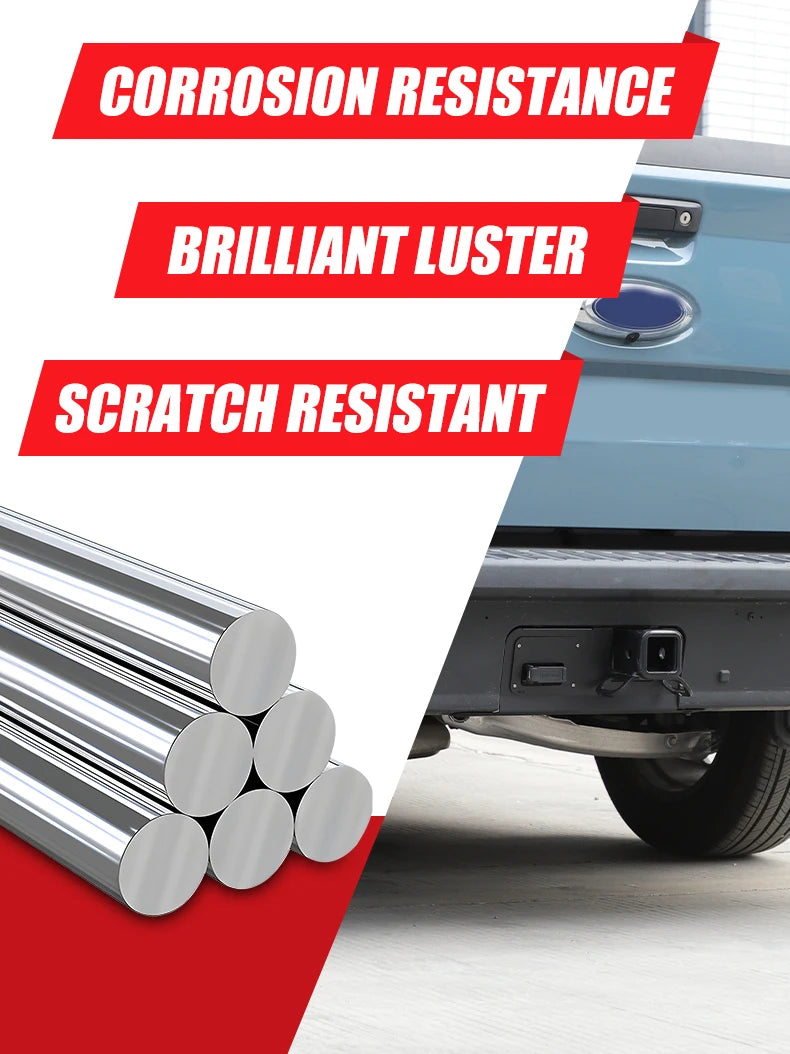 Rear Bumper Cover Plate Trailer Side Dust Cover Black Aluminum Alloy for Ford Maverick 2022 -2025 4/7-Pin Connector Hitch