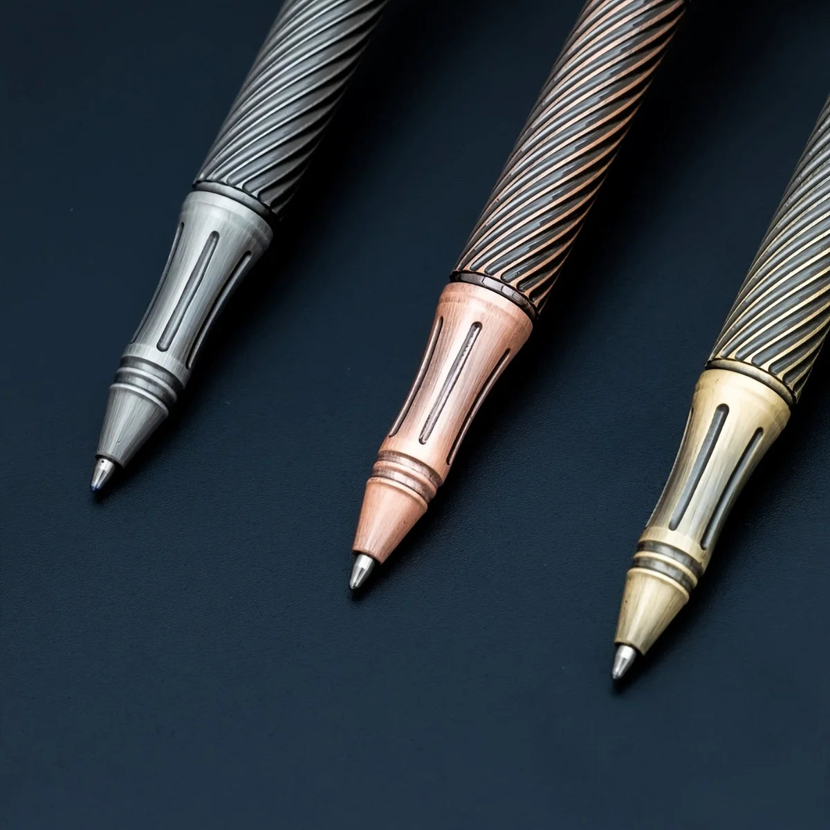 Elegant Brass Ballpoint Pen with Tungsten Steel Nib