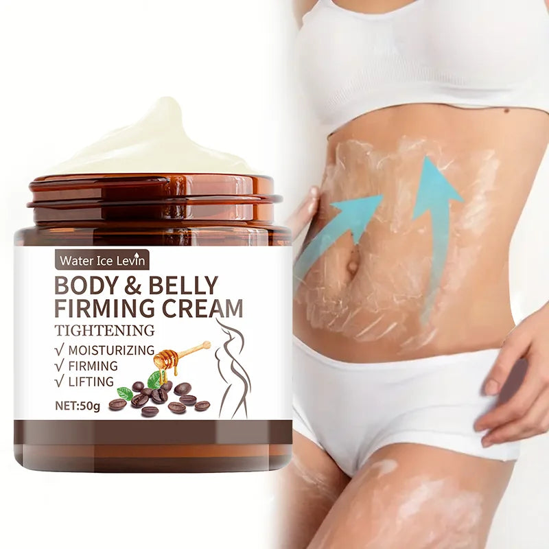 Abdominal Firming Body Cream - 60g, Plant Extracts, Alcohol-Free