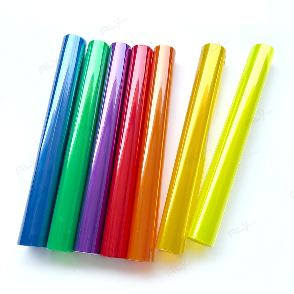30X120cm Chameleon Car Headlight Taillight Wrap Cover Film Gloss Transparent Light Black Smoke PVC Film Foil Sticker Car Styling