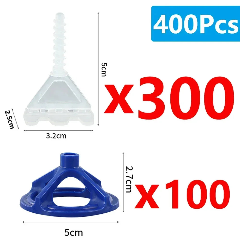 Tile Leveling System 600 Pc, Spiral Clips Spacers & Wedges