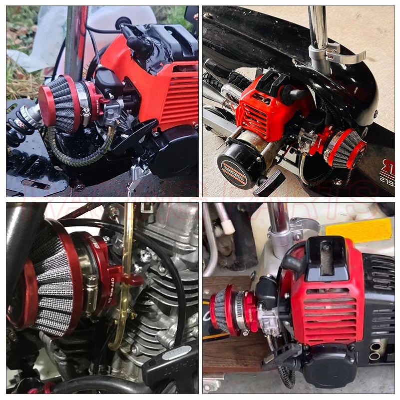 Upgrade Carburetor Air Filter Adapter Compatible with 2 Stroke 43cc 47cc 49cc Gas Scooter ATV Quad Pocket Bike