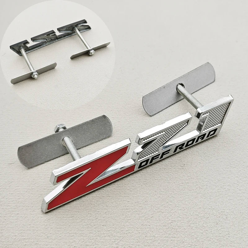 3D Metal Logo Z71 Emblem Car Front Grille Badge Trunk Sticker For Chevrolet Tahoe Colorado Cheyenne Chevy Silverado Accessories