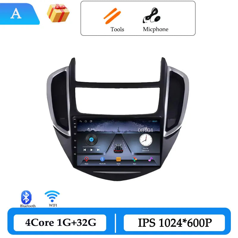 Wireless CarPlay for Chevrolet Trax 2014 - 2016 Car Radio Video Multimedia Player DSP Stereo GPS Navigation BT Split Screen WiFi