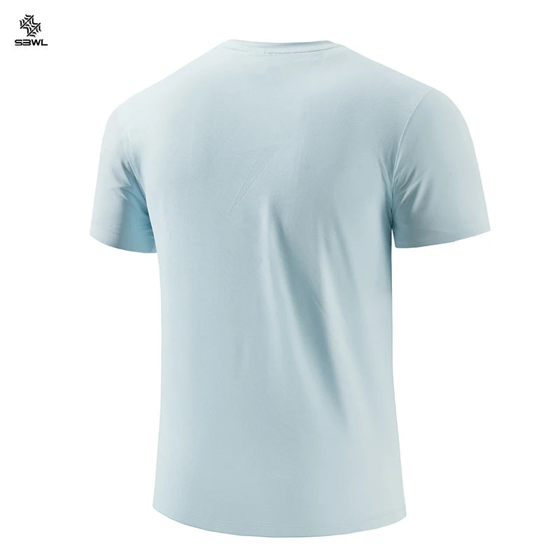Men's Quick-Dry Fitness T-Shirt — Breathable Short-Sleeve Gym & Running Top