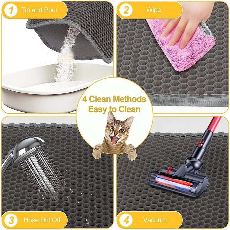 Waterproof Cat Litter Mat - Double Layer EVA Clean Pad – photo 3