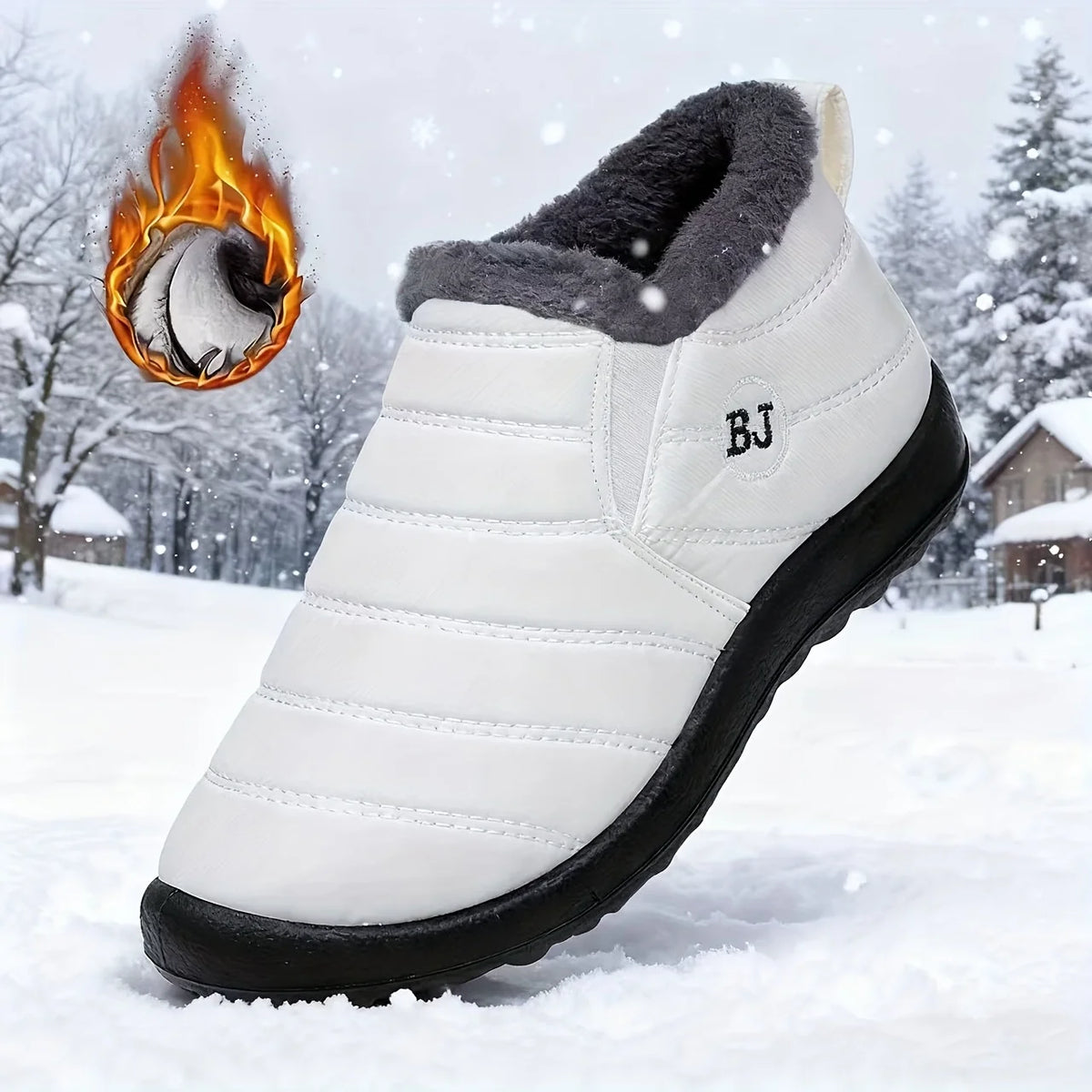 Unisex Round Toe Snow Boots - Thick Sole Insulated Winter Boots - photo 2