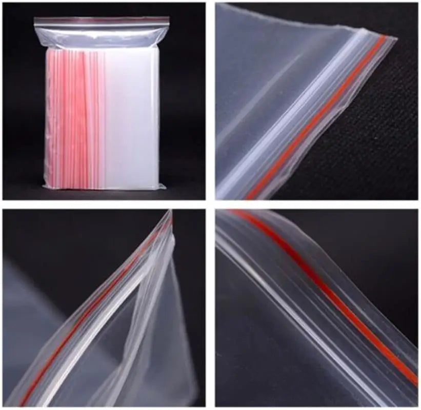Thicken Clear Zipper Sealed Bags – Heavy-Duty Reclosable Plastic Storage Pouches for Jewelry, Food & Small Parts | Wholesale