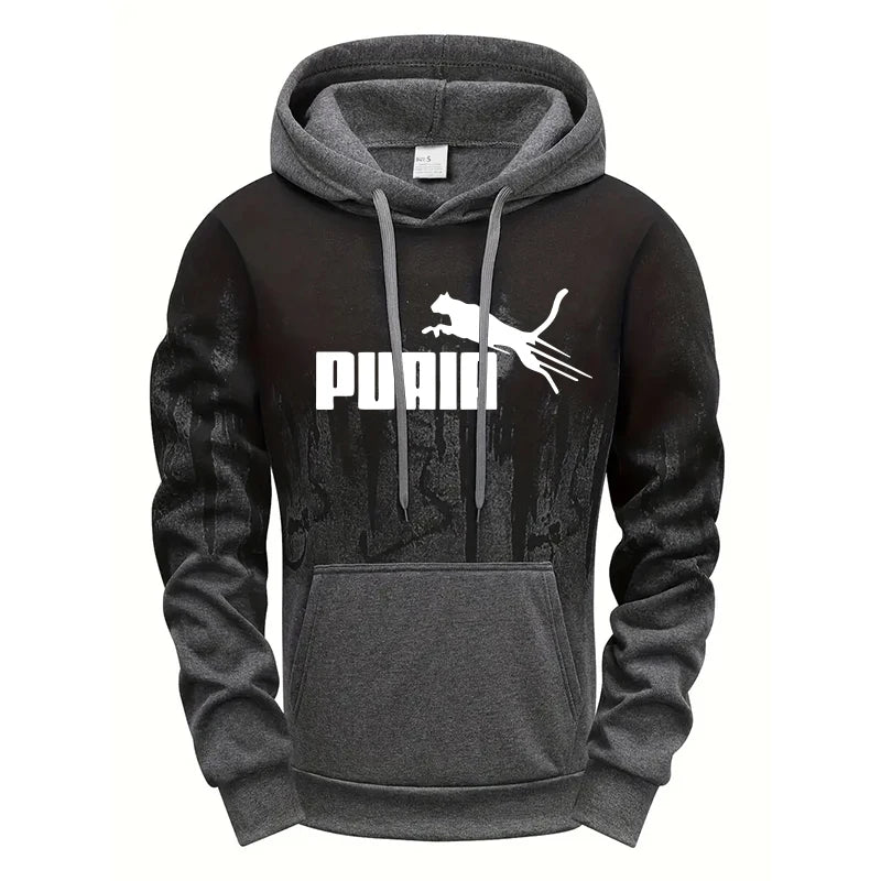 Hooded Sweatshirt and Sweatpants Outdoor Sports Jogger Suit Men's Set/Hoodie/Pants Autumn Winter Daily Casual Fashion Sportswear