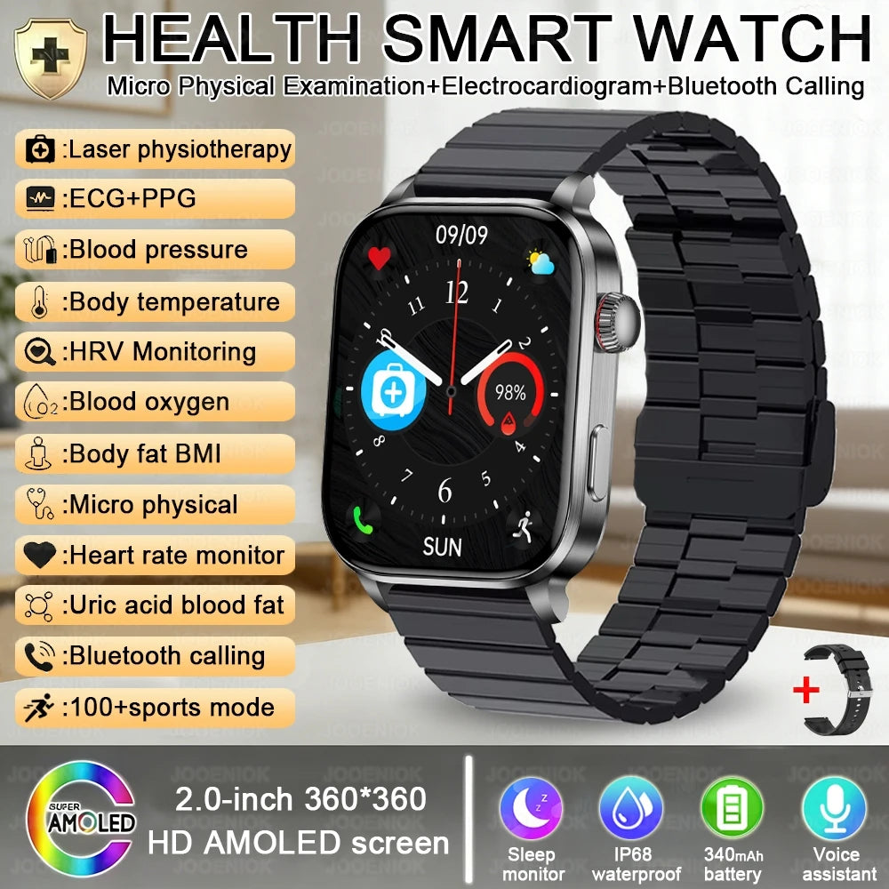 Premium Smart Watch — AMOLED, Bluetooth Calling, Fitness Modes