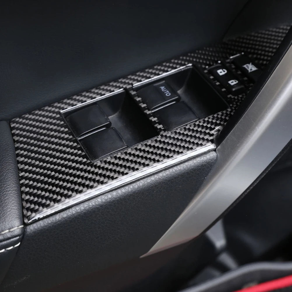Black Carbon Fiber Car Interior Decoration Protection Sticker Auto Accessories For Toyota Corolla 2014 2015 2016 2017 2018