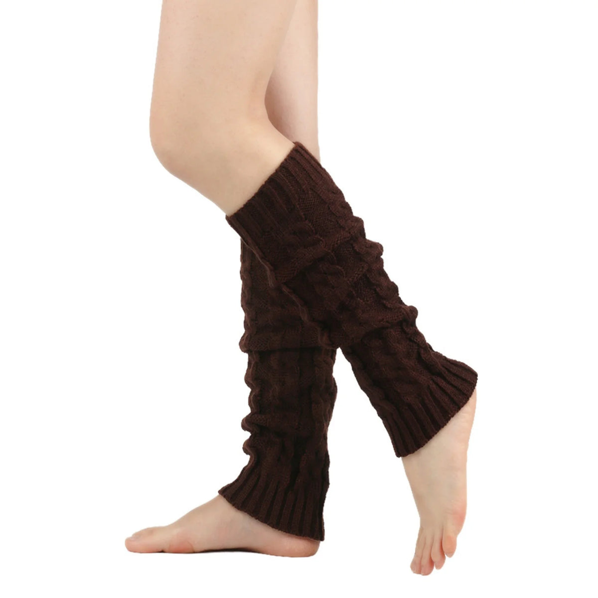 Women's Long Crochet Leg Warmers - Ankle to Knee Knit Boot Covers - photo 5
