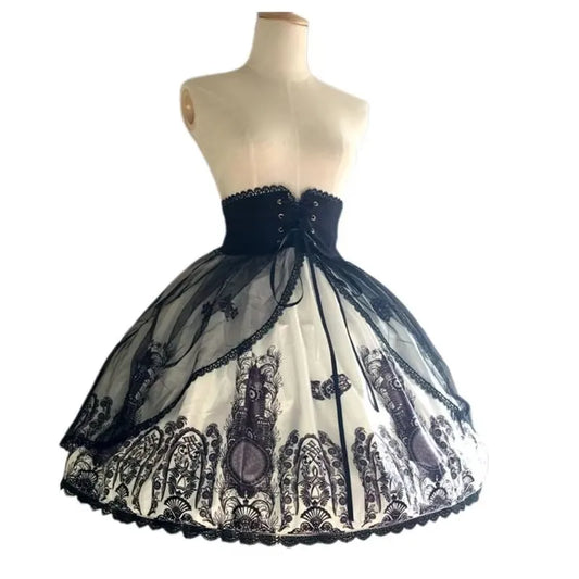Women's Vintage Lace Petticoat Skirt for Weddings & Cosplay - photo 2
