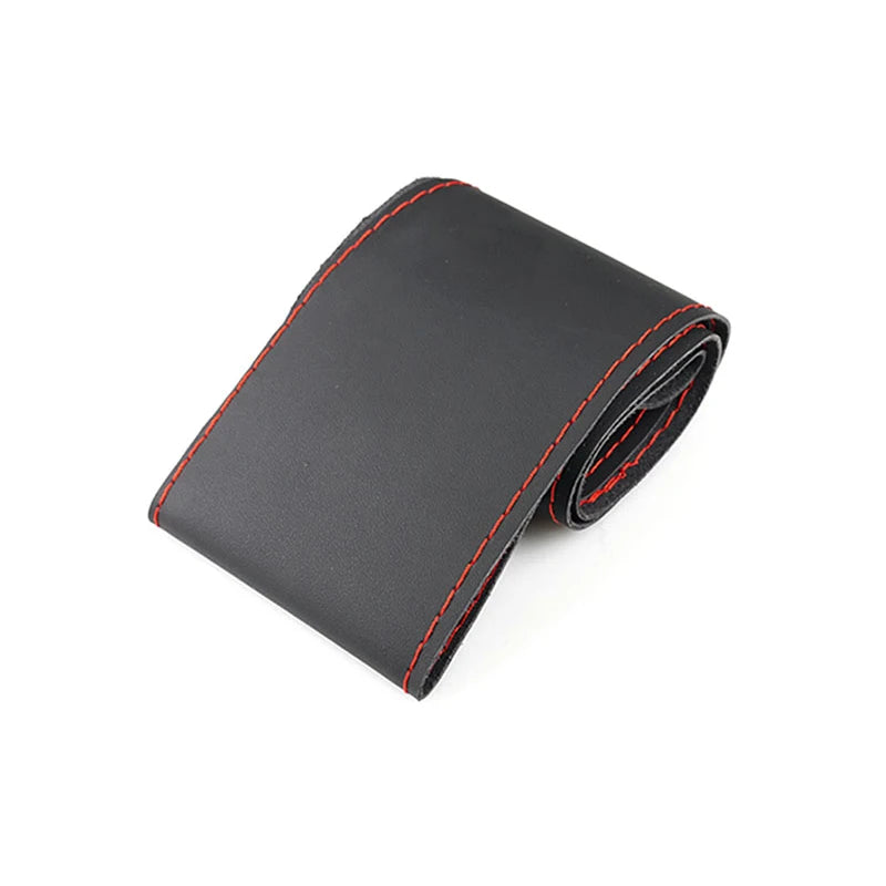 38cm DIY Microfiber Leather Steering Wheel Cover Kit