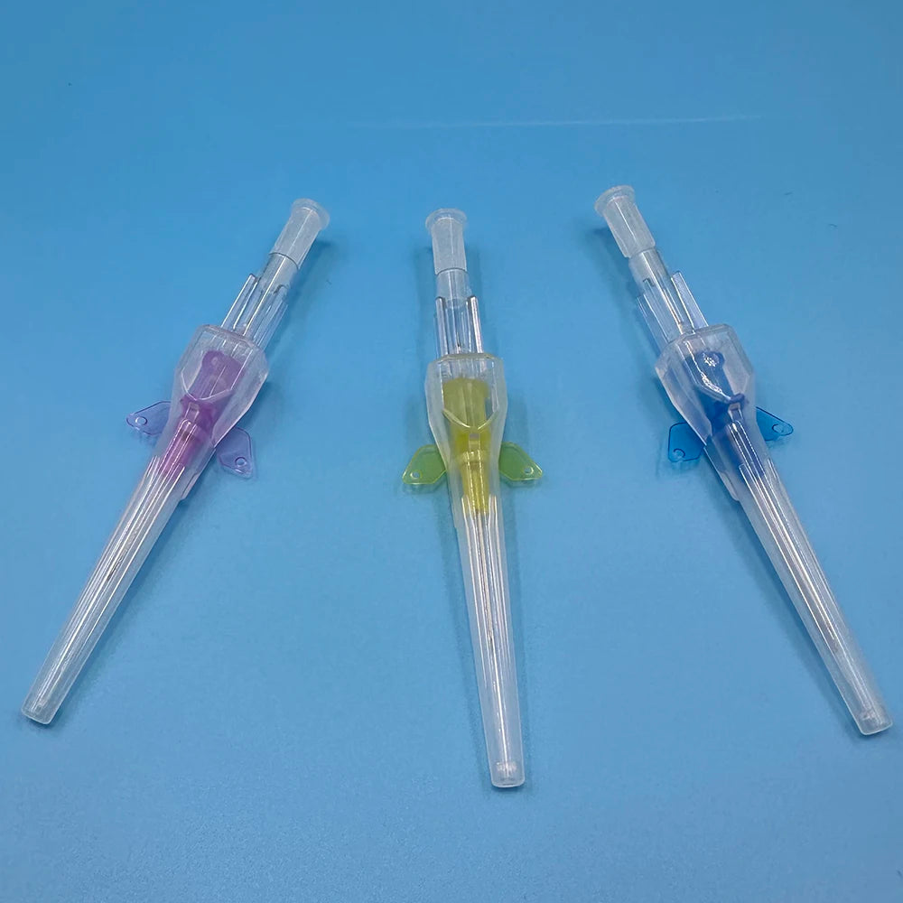10pcs Disposable Dog Cat I. V. Cannula Animal Catheter Pet Catheters with Heparin Cap 22G 24G 26G Veterinary Tools