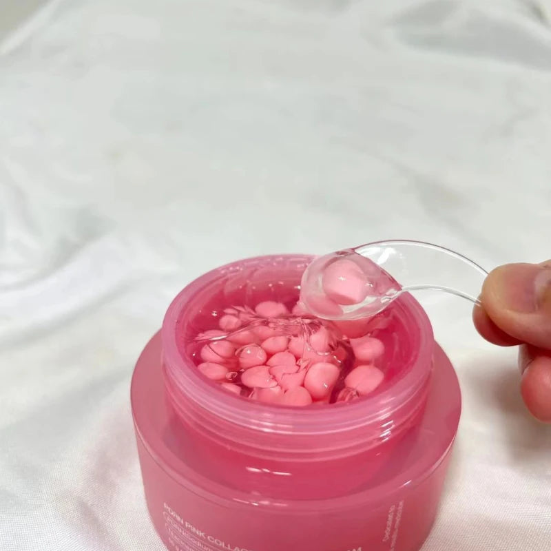 Korean Pink Collagen PDRN Capsule Cream – Niacinamide Face Moisturizer for Even Skin Tone | Lightweight Non-Greasy