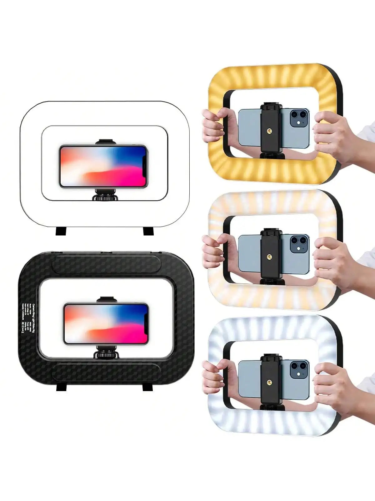 11 inch selfie light with rotatable stand and cell phone holder LED selfie light portable mini fill light for cell phone photogr