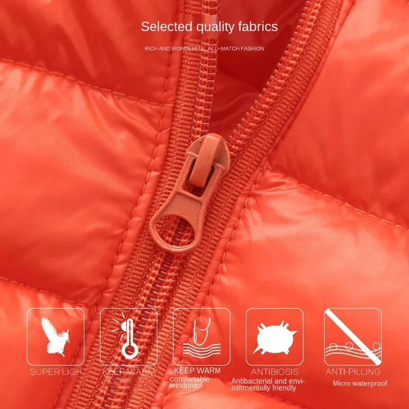 Toddler Girls Light Puffer Coat with Ear Hood - Warm Winter Jacket - photo 4