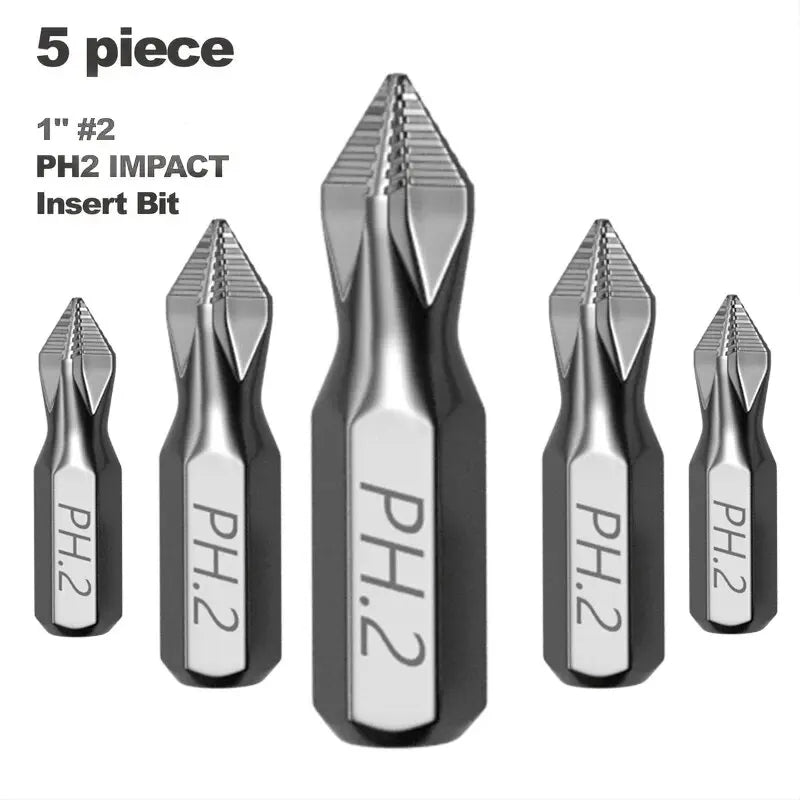 1Inch PH2 Impact Screwdriver Bit - Perfect for Plastic, Wood, and Metal Projects!
