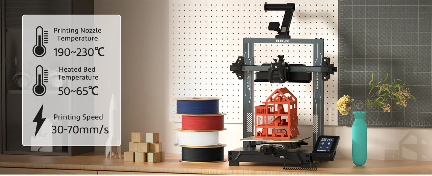 ELEGOO Matte PLA Filament 1KG,1.75mm FDM 3D Printer Filament Dimensional Accuracy +/- 0.02mm, 1kg Carboard Spool (2.2lbs)