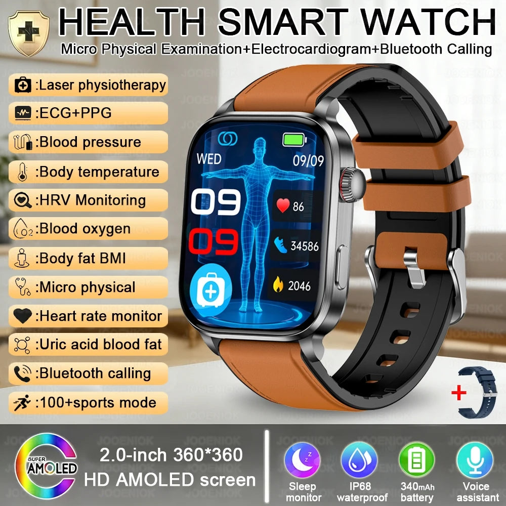 Premium Smart Watch — AMOLED, Bluetooth Calling, Fitness Modes