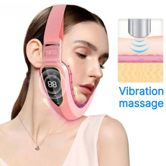Red Light V-Face Massager - Micro Vibration Facial Toning Device - photo 5