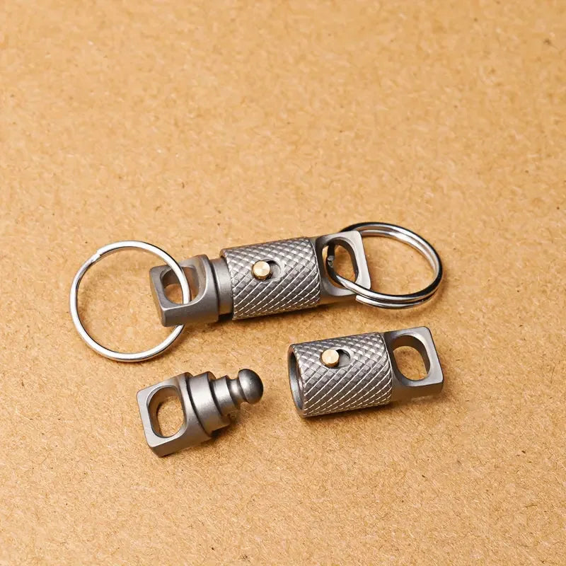 Titanium Alloy Mini Keychain Portable Quick Dismantling Durable Household Outdoor EDC Tool