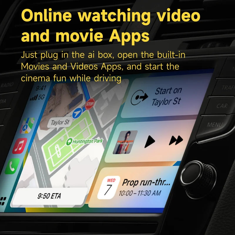 Wireless CarPlay Ai Box QCM6125 Android 13 Plus 4GLTE Android Auto Car Play Streaming Box 8GRAM