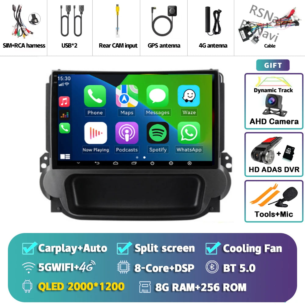 Android 16 Carplay Auto Car Radio Multimedia Player For Chevrolet Malibu 2012-2015 Autoradio DSP GPS Stereo WIFI 2din 16G-512G