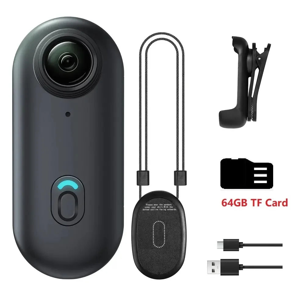 4K Thumb Action Camera — Stabilised Sports Body Cam, 800mAh