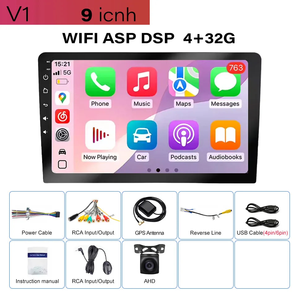 CAIXI Universal 7" 9" 10" 2din Android 16 CarPlay Auto Radio For Volkswagen Fiat Renault Nissan Hyundai Car Multimedia autoradio