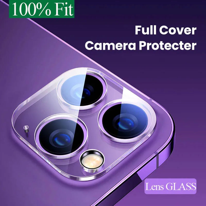 Camera Lens Protector for iPhone 17, 16, 15, 14, 13, 12, 11 Pro Max – Tempered Glass Lens Cover