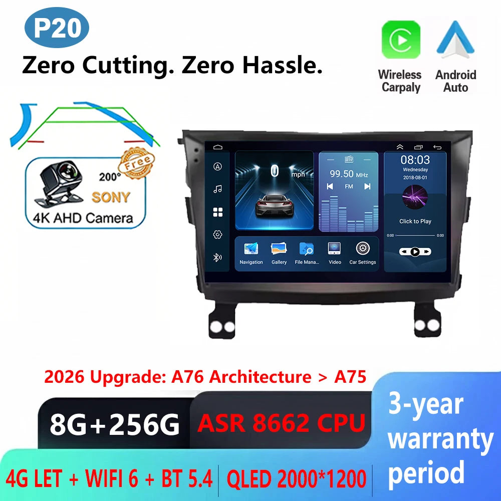 Android 16 Carplay Auto Car Radio For SsangYong Tivoli 2015 - 2022 Multimedia Player Auto Radio GPS Navigation TV Head Unit