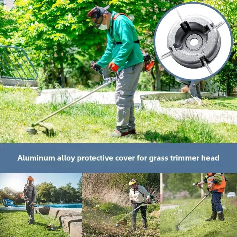 Universal Aluminum Alloy Lawn Mower Head and Replacement -Feed Nylon/String Compatibility Gardening Tools Lawn Mowers