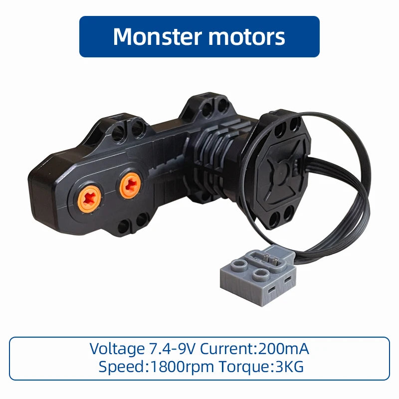 MOC Power Functions Enhanced Version M L XL Servo Red Motor Technical Part Building Block Toy Accessories Compatible with Brand