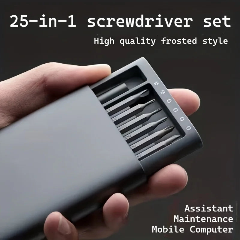 25-in-1 Mini Screwdriver Set, Flathead and Crosshead Small Screwdrivers, Suitable for Electronics，Precision Repair Tools
