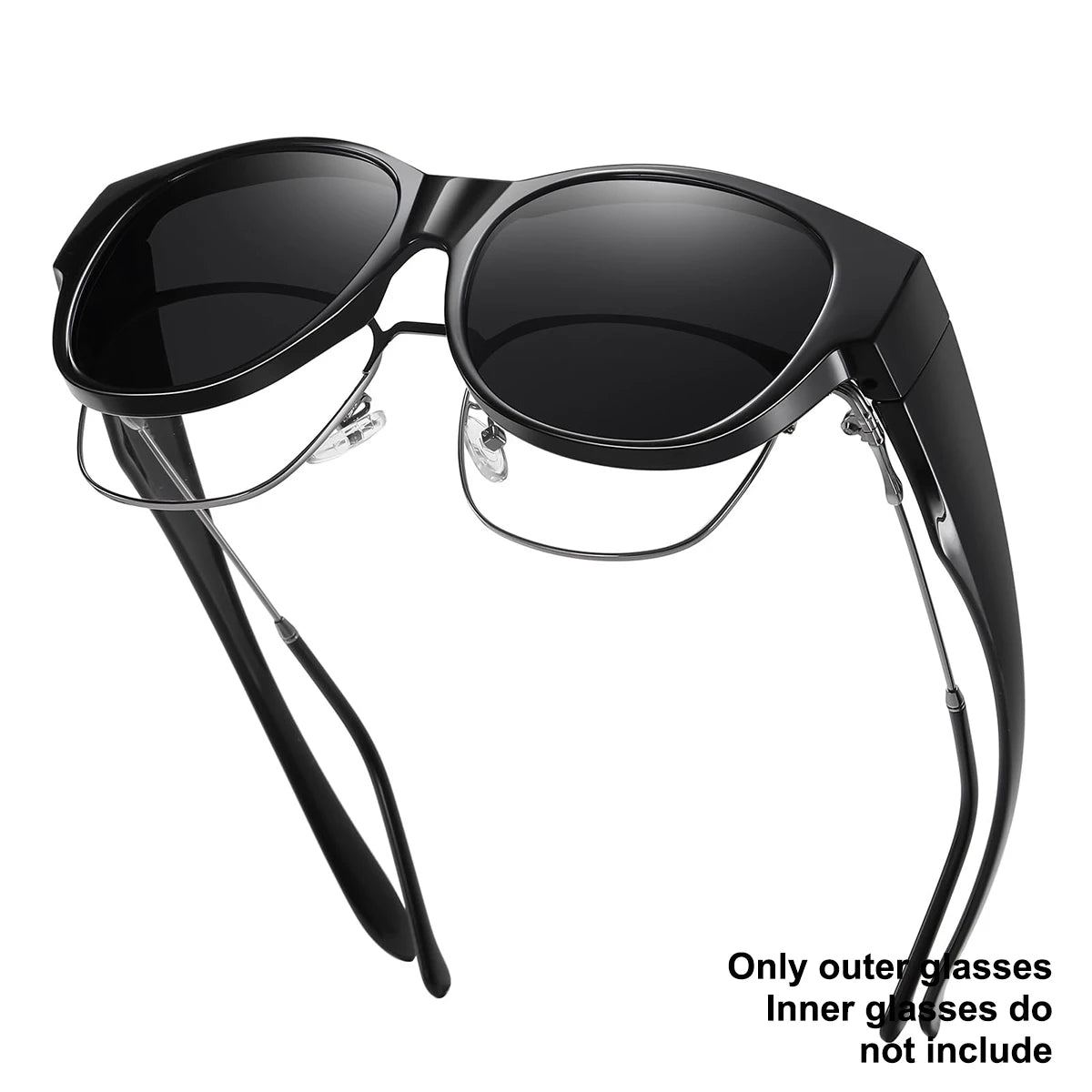 Fit-Over Sunglasses — Wrap-Around UV400 for Prescription Glasses