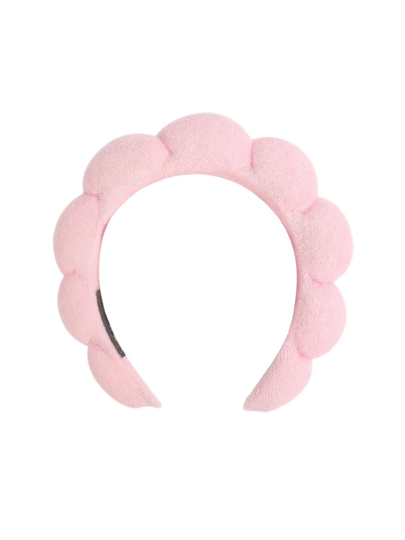 Spa Bubble Headband for Washing Face – Microfiber Puffy Scrunchie Wristband for Skincare & Makeup Routine