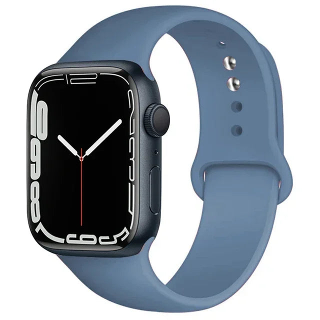 Silicone Band For Apple Watch strap 46mm 44mm 45mm 40mm 41mm 42-38mm 49mm sport bracelet iwatch series 11 10 9 8 7 6 5 SE Ultra3