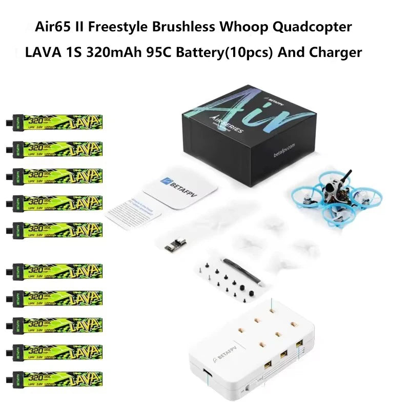 BETAFPV Air65 II Matrix FC 5in1 V2 Brushless Whoop Quadcopter For LAVA 1S II 320mAh Battery/Champion/Racing/Freestyle Drone NEW